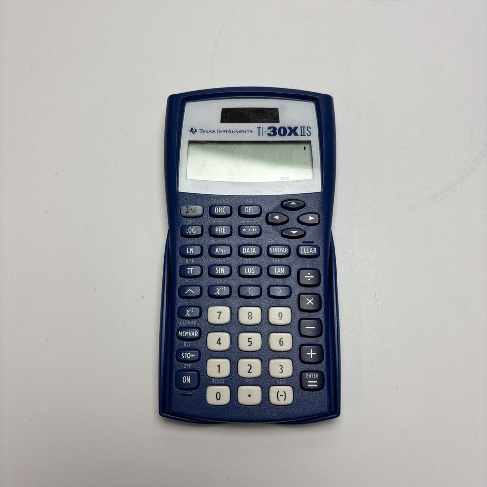 Texas Instruments TI-30X IIS Scientific Calculator Blue Solar Dual Power 2-Line